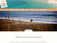 Tablet Screenshot of dolus-oleron-tourisme.fr
